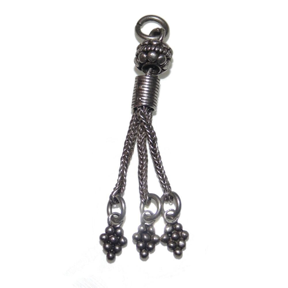 925 Vintage Estate Sterling Silver Pendants Dangle Tassel Tassle